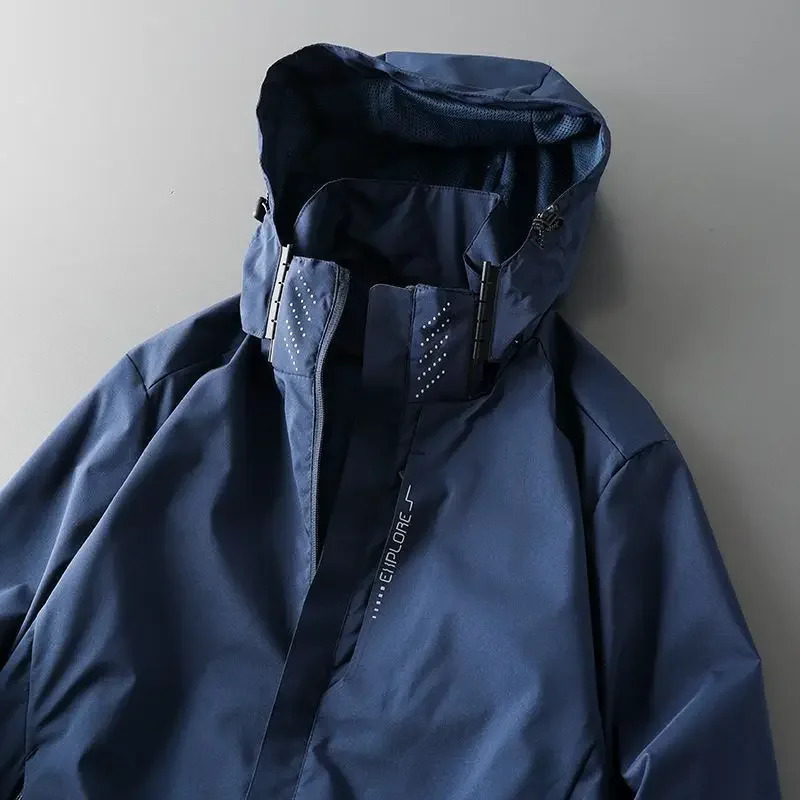 Mens outdoor windproof and waterproof jacket suitable for spring summer thin sportswear 250409