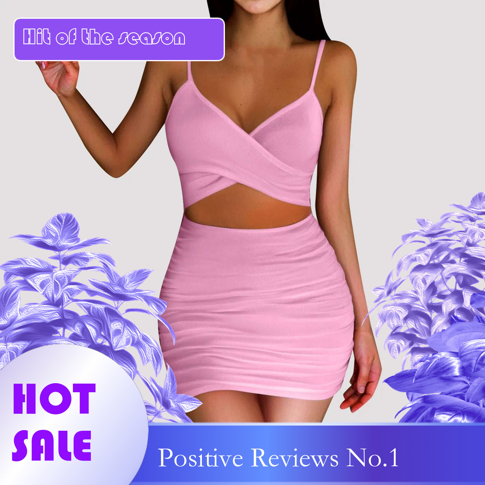 Dongdumaoyi Women S Sexy Midi Club Dress Wedding Guest Hollow Out Slim Bodycon Sleeveless Solid Color Elastic Evening