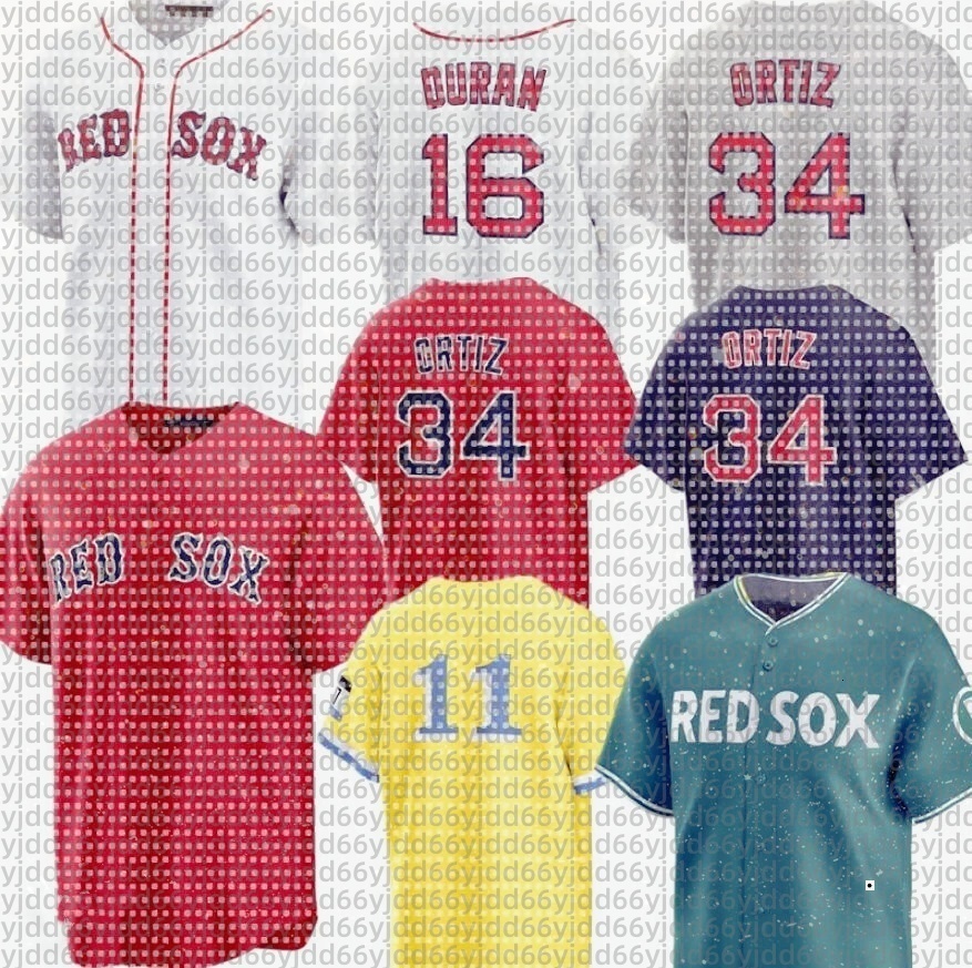Custom Red Sox Baseball Jersey David Ortiz Ceddanne Rafaela Alex Bregman Roman Anthony Masataka Yoshida Triston Casas Jarren Duran Ceddanne Rafaela Wong