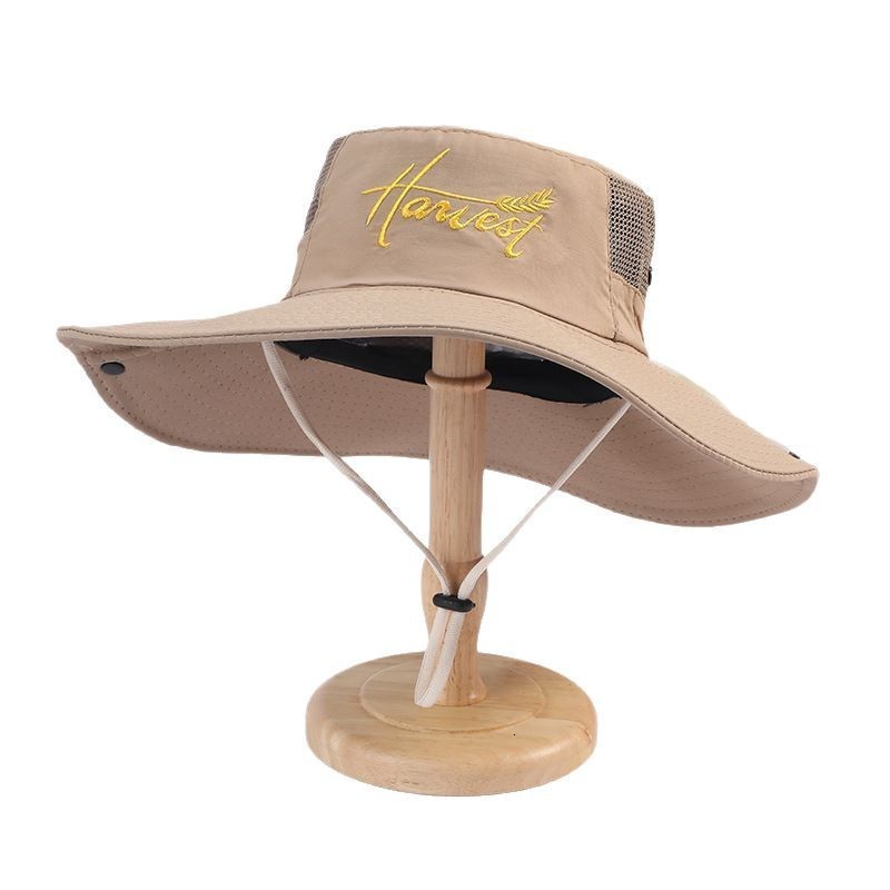 Wide edge breathable outdoor hiking sun hat for men fisherman style camping sun hat for couples simple sun hat 230822