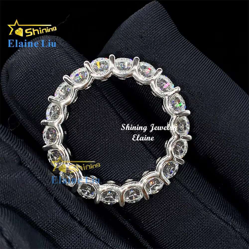 High Quality Luxury Hip Hop Cz Zircon or Vvs Moissanite Custom Fine Jewelry Rings