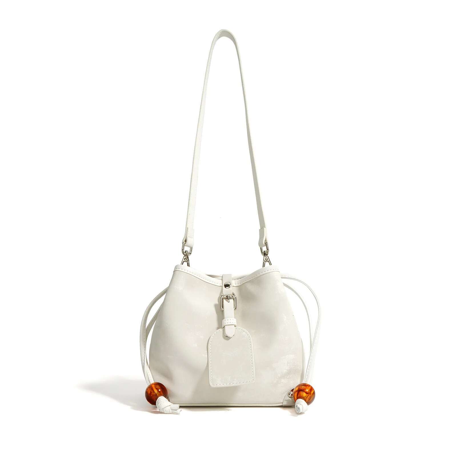 Design Satin Women Purses Handbags Fashion Bucket Bag Genuine Leather Woman Shoulder Crossbody Bags