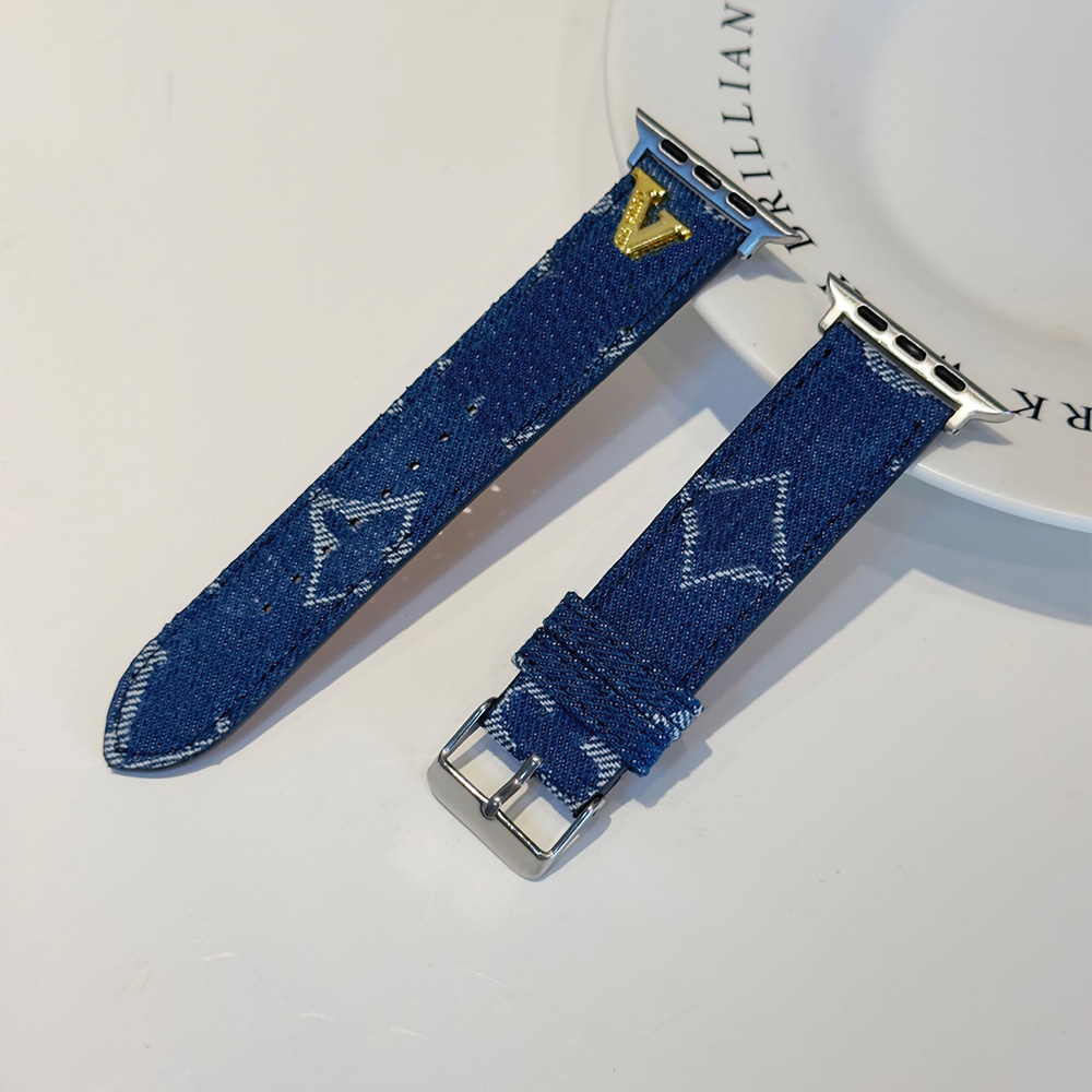 designer Apple Watch Band for watch series 8 3 4 5 6 7 49 38 42 MM 44mm iwatch Bands Color Print Armband Watchbands Bracelet Smart band 1T0E