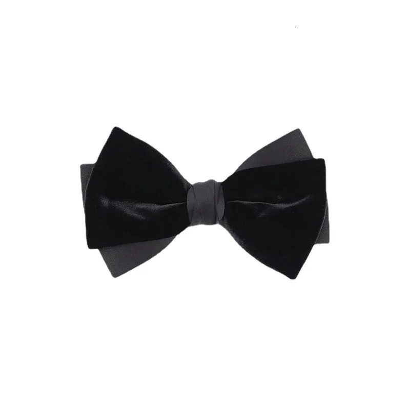 Upgrade Wedding Groom Wine Red Velvet Bow Mens Shirt Black Bow 250407