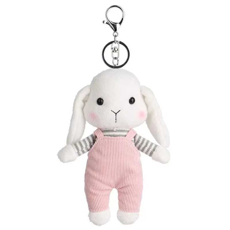 Kate Rabbit Plush Keychain Kaii Animals Toy Pendant Car Keychain Cute Backpack Accries Boys and Girls Couple Plush KeychainXJ250409