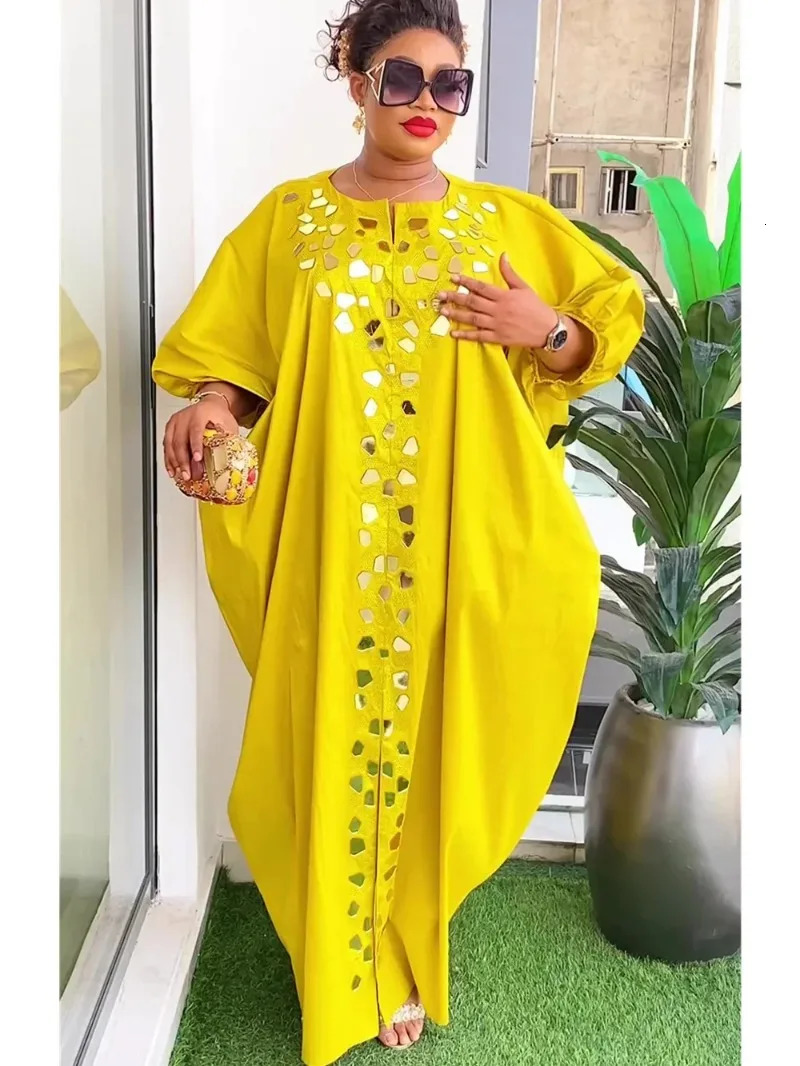 Abayas for Women Dubai African Muslim Fashion Dress Caftan Marocain Evening Party Satin Boubou Robe Djellaba 250409