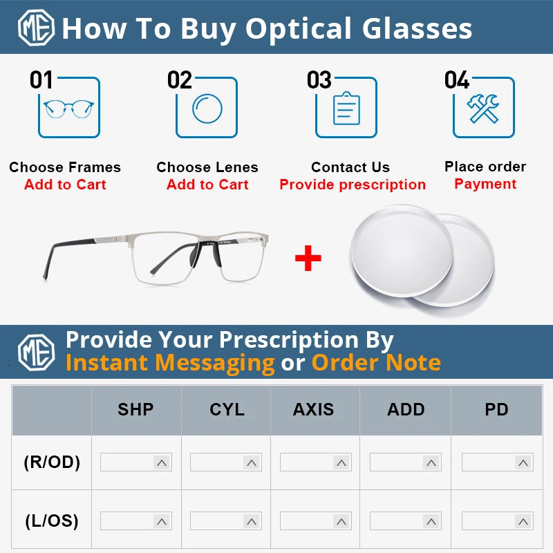 MERRYS Men Alloy Glasses Frame Fashion Male Square Ultralight Eye Myopia Prescription Eyeglasses S2001 250407