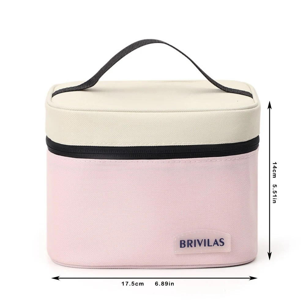 Square insulated bag waterproof and oil resistant large capacity lunch student work portable 250408