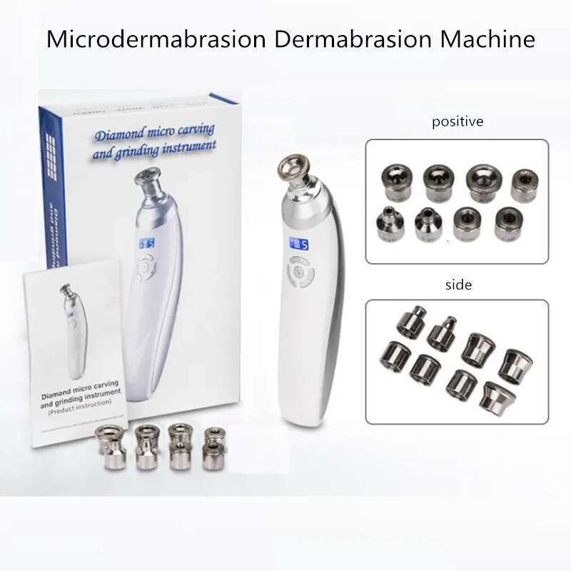 Handheld Microdermabrasion Blackhead Removal Facial Skin Care Beauty Device Dia Dermabrasion hine Tips