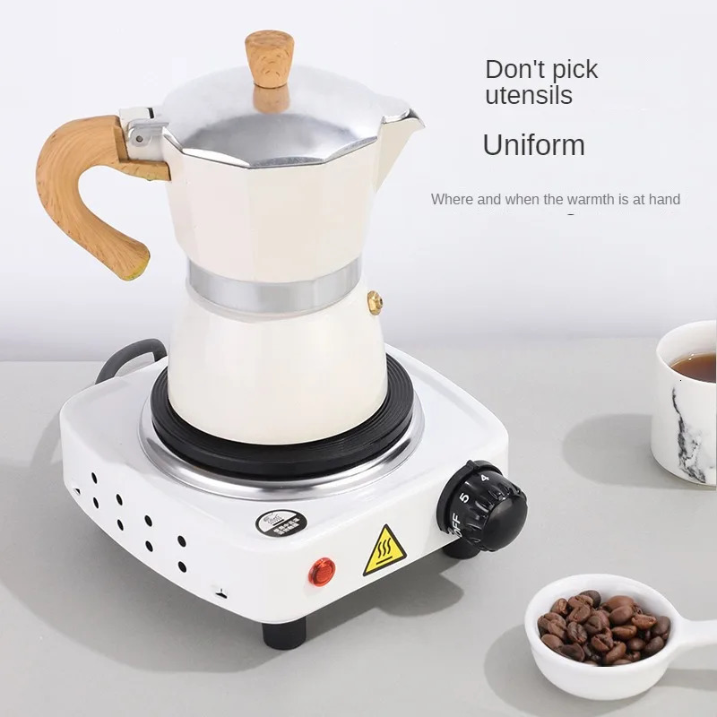 500W Electric Tea Warmer Stove Portable Cast Iron Plate Coffee Milk Heater Adjustable Temperatur Induction Cooker 250402