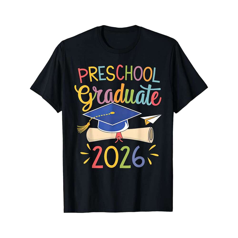 Designer T shirt Preschool Graduation 2026 Graduate Mens Boys Girls - 220g Tshits