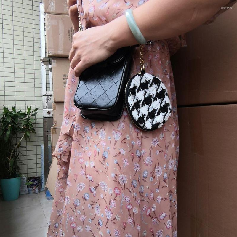 Storage Boxes Dwe74 2 In 1 Medieval Hobo Mobile Phone Box Bag Garden Large Capacity Women Shoulder Chest Pack Lady Tote Chains