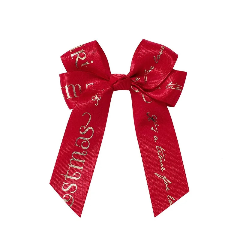 10/20/50 Years Party Christmas Decorations Hair Bow Girls Childrens Christmas Decorations Baby Hair Accessories Gifts 250409