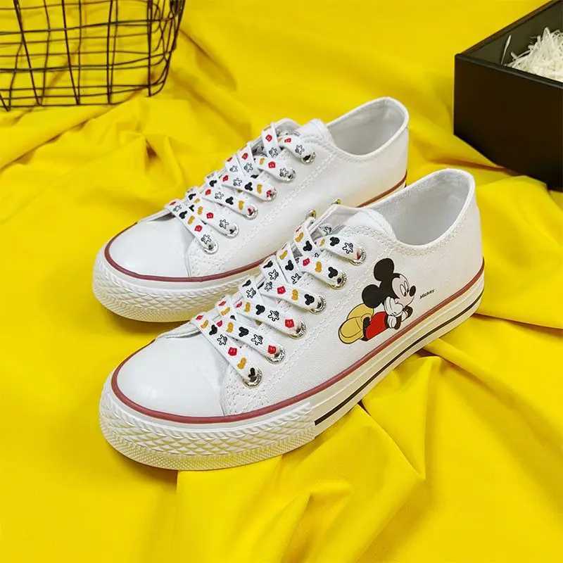 Cartoon Canvas Shoes Little White Sports Shoes Girl Couple with Summer New Casual Shoes X250409