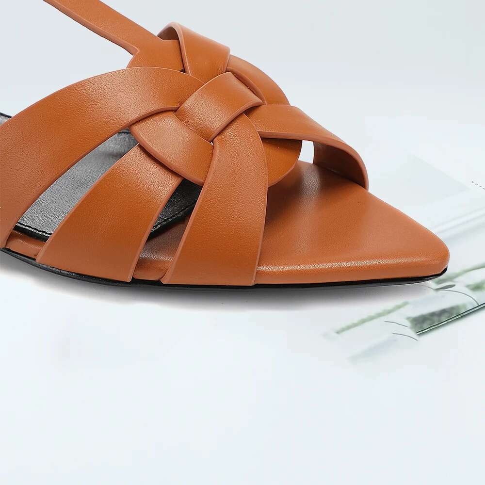 2024 For Women Designer Women's Slippers Slides Office Flat Heel Ladies Shoes Dancing Red Wedding Party Sandals