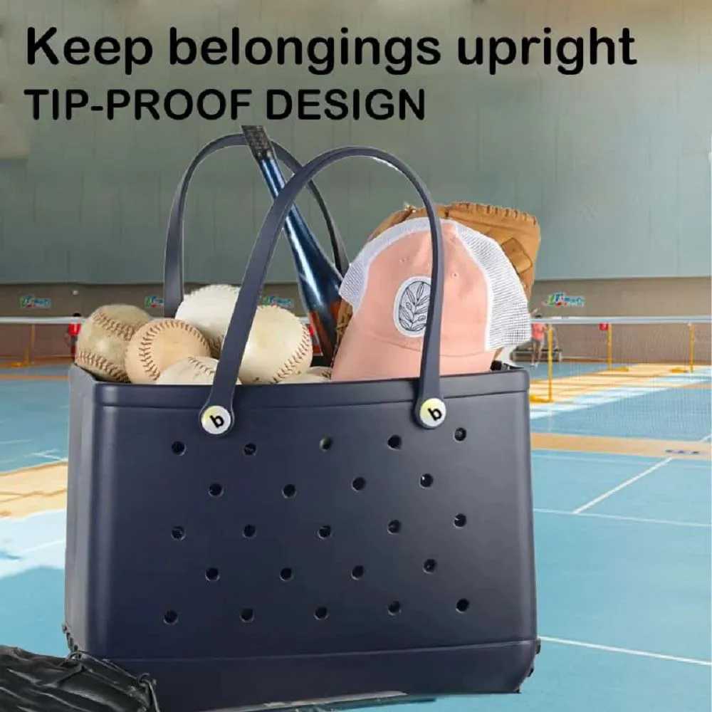 XLarge Beach Bag Oversize Rubber Boat Pool Sports Bag Washable Open Handbag Lightweig Durable Tote Travel Bags for Wens Gift Z250409