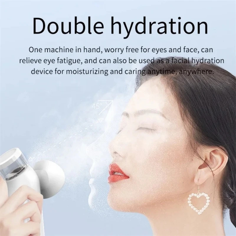 Heated Nano Eye Mist Sprayer Electric Eye Steamer with Warm Compress Moist Heat Relief Dry Eyes Portable Eye Drops Tool 250409
