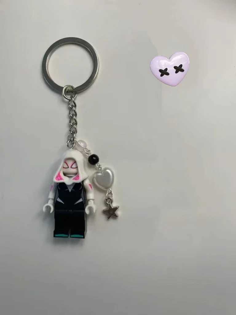 Handmade spider couple keychain Y2K the best gift.XJ250409
