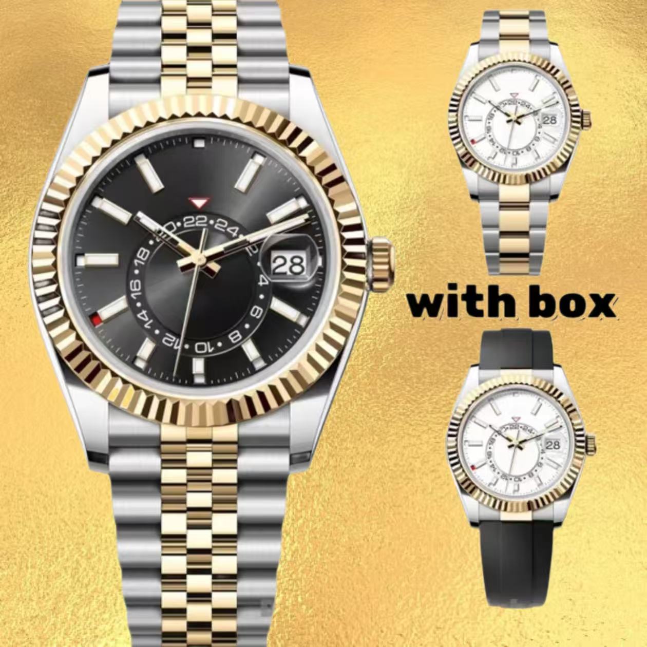 Sky dial automatic movement designer watches men 41MM stainless steel waterproof mens watch with sapphire glass reloj orologio montre de luxe