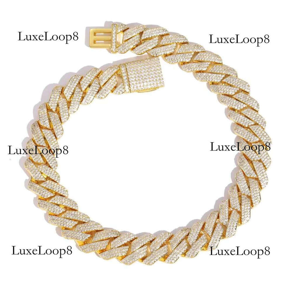 Chunky Gold Plated Man Cuban k Iced Out CZ Miami Brass Copper Rapper Hiphop 20mm Women Chain Necklace