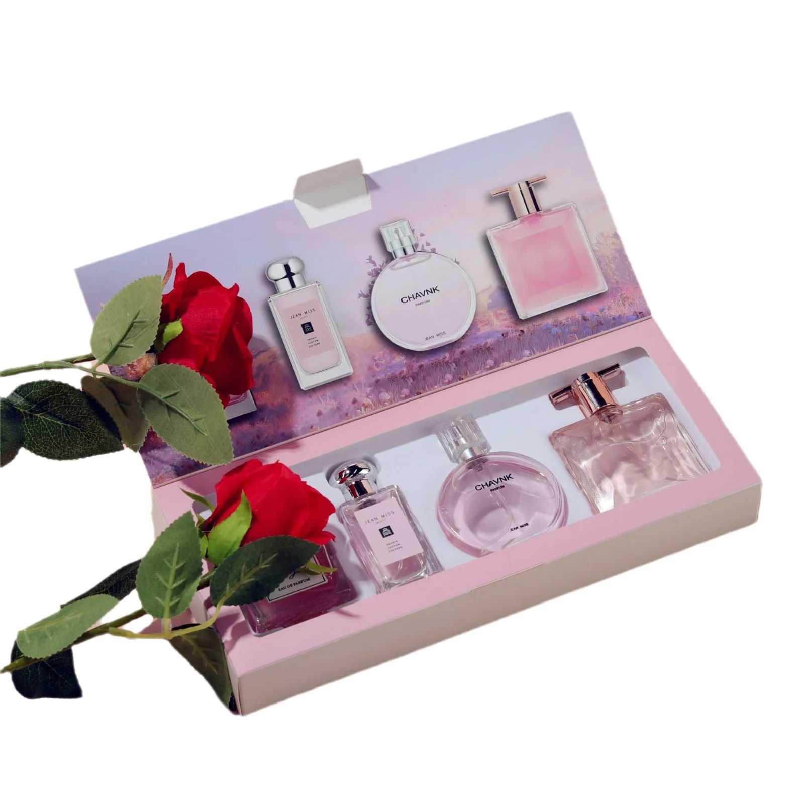 Brand perfume rose womens suit perfume spray flirting pheromone lasting light perfume flowers fruit vitality romantic giftXJ250409