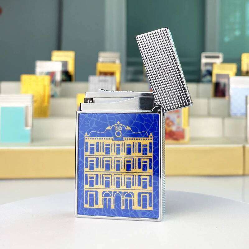 New Commemorative Edition Luxury Lighter Single And Double Flame Flat Tone Natural Paint Smoker L2 Series 19003 High-Quality DP