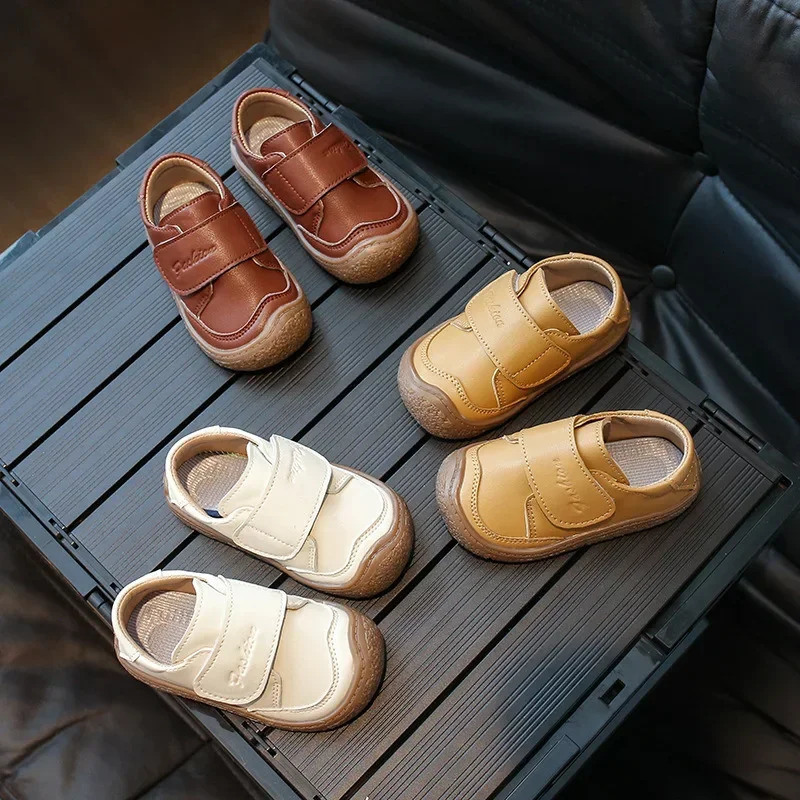 Childrens Closed Preschool Shoes Spring and Autumn Baby Soft Bottom Leisure Apartment Girls Anti Kick School Boys Shoes 250409
