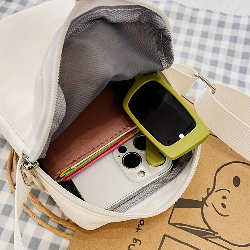 fashion simple casual shoulder messenger bag womens portable phone upright coin key bank card 250408