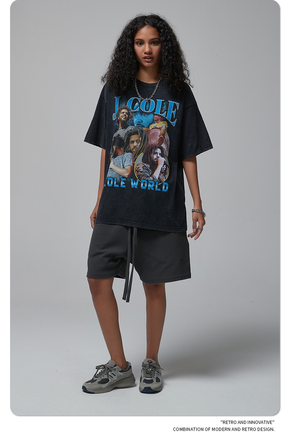 Wear | 2025 Spring/Summer New Product American Trendy Brand Printed for Men, Used Washed Men's Short Sleeve T-shirt