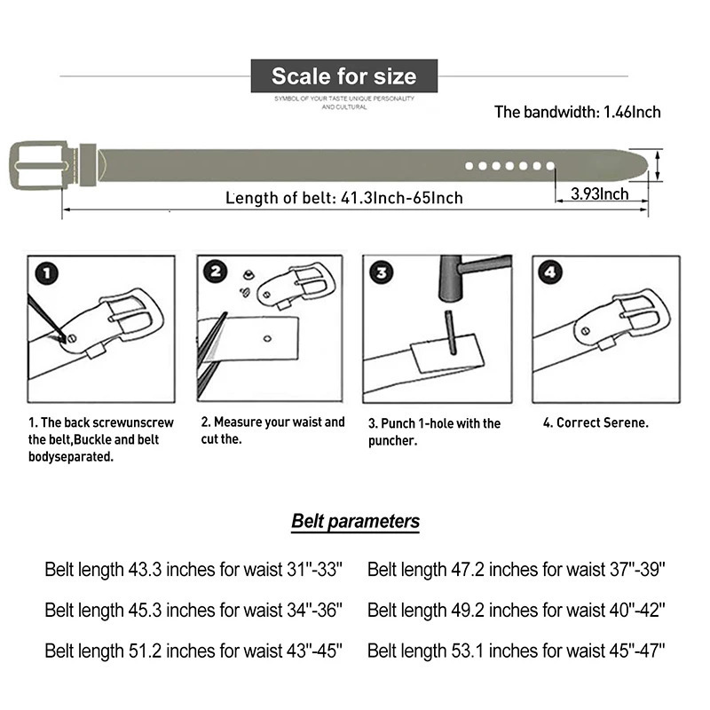 BISON DENIM Genuine Leather Belt For Men High Quality Buckle Jeans Casual Belts Vintage Business Cowboy Waistband 250403