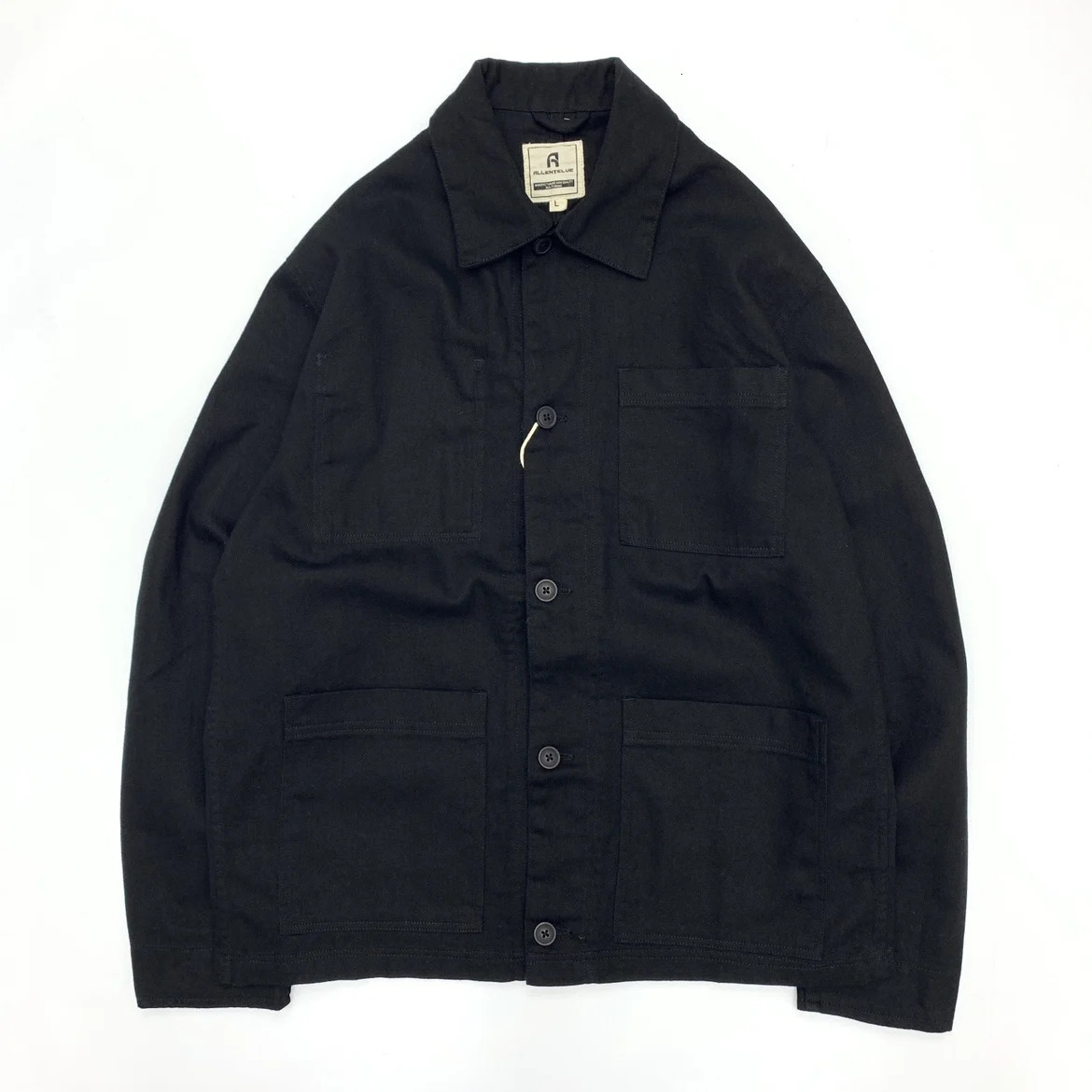 Retro Mens Multi Pocket Jacket SpringSummer American Casual 100% Cotton Work Product 250409