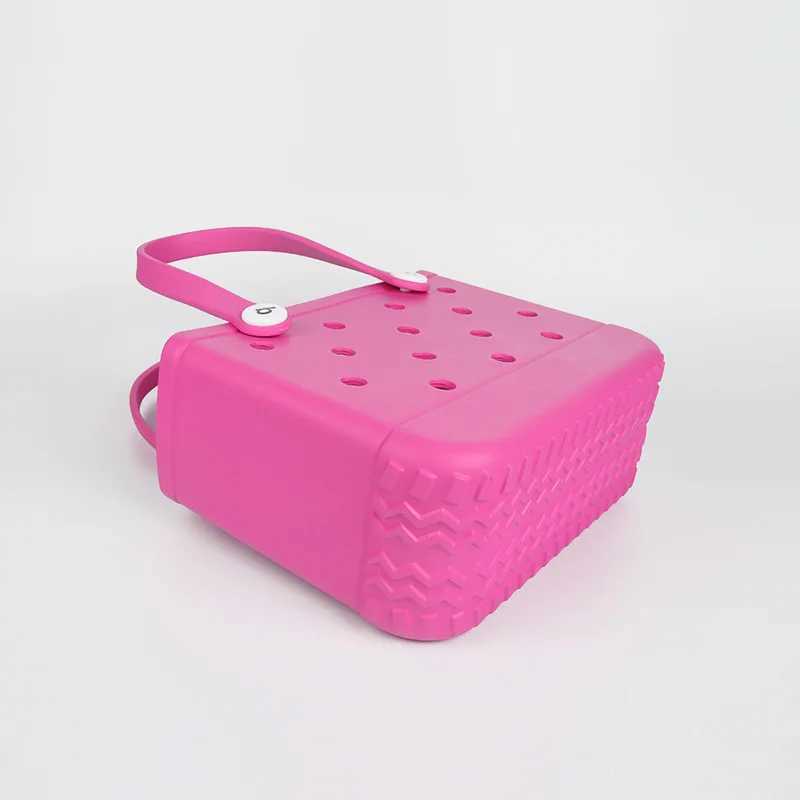 Small Jelly Beach Bag Waterproof Rubber EVA Swimming Pool Summer Storage Basket Warm Shopping Handbag Childrens Mini Sac Beach Handbag Y250409VFD