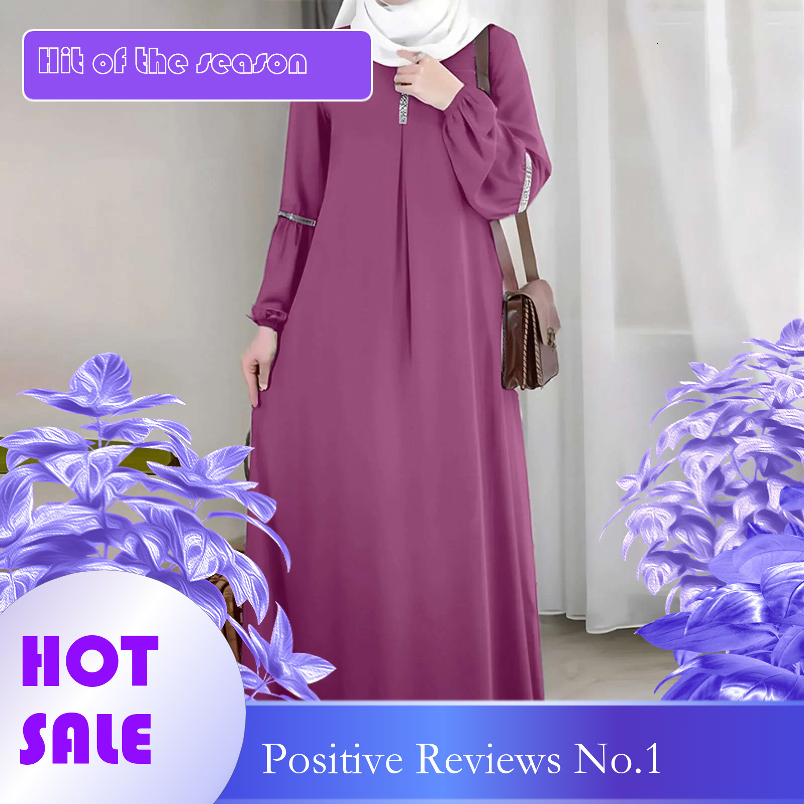 Dongdumaoyi Women S Muslim Dress Long Sleeve Abaya Middle Eastern Solid Loose Evening Robe Turkey Dubai Caftan Islamic Clothing Femme
