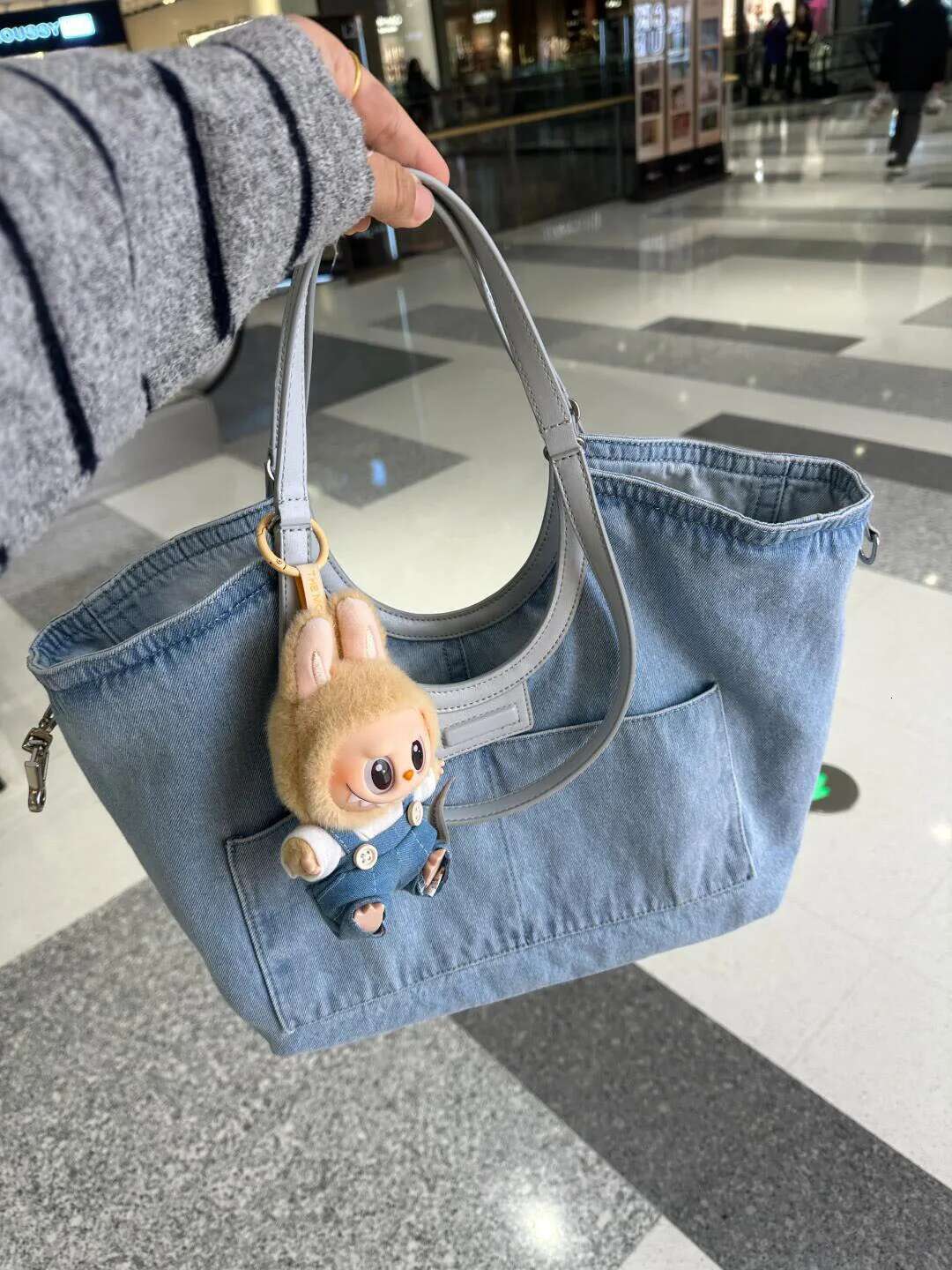 Designer Women Denim Clutch Solid Color Underarm Bag Vintage Simple Female Commuter Handbag For Office Travel