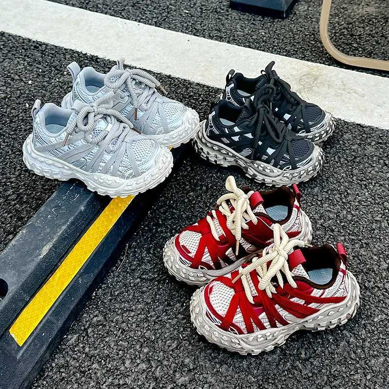 2024 Autumn Girls and Childrens Sports Shoes New Korean Soft soled Anti slip Edition Fashion Casual Outer Shoes X250409