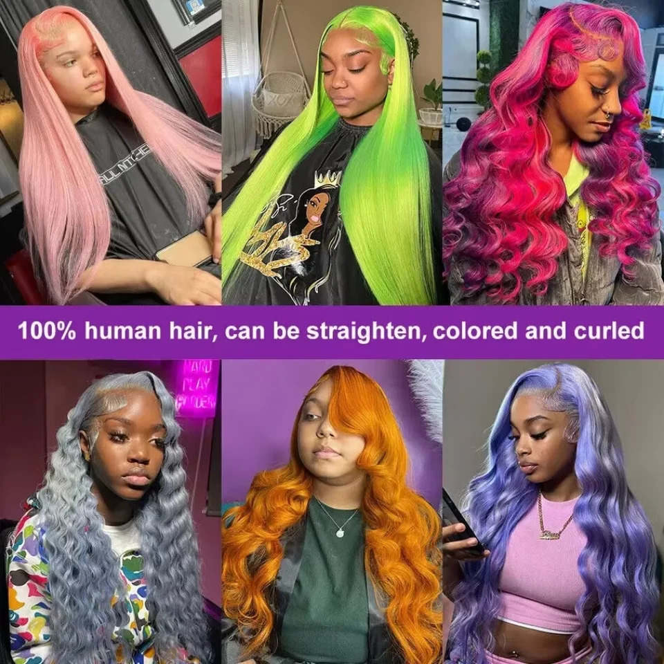 250% density 613 blonde lace front wig human hair 613 high-definition lace front wig 13x6 original hair body wave black female human hair wig 250407