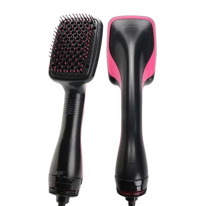 Hot Air Styler And Volumizer Hair Straightener Curler Comb Roller One Step Electric Ion Blow Dryer Brush
