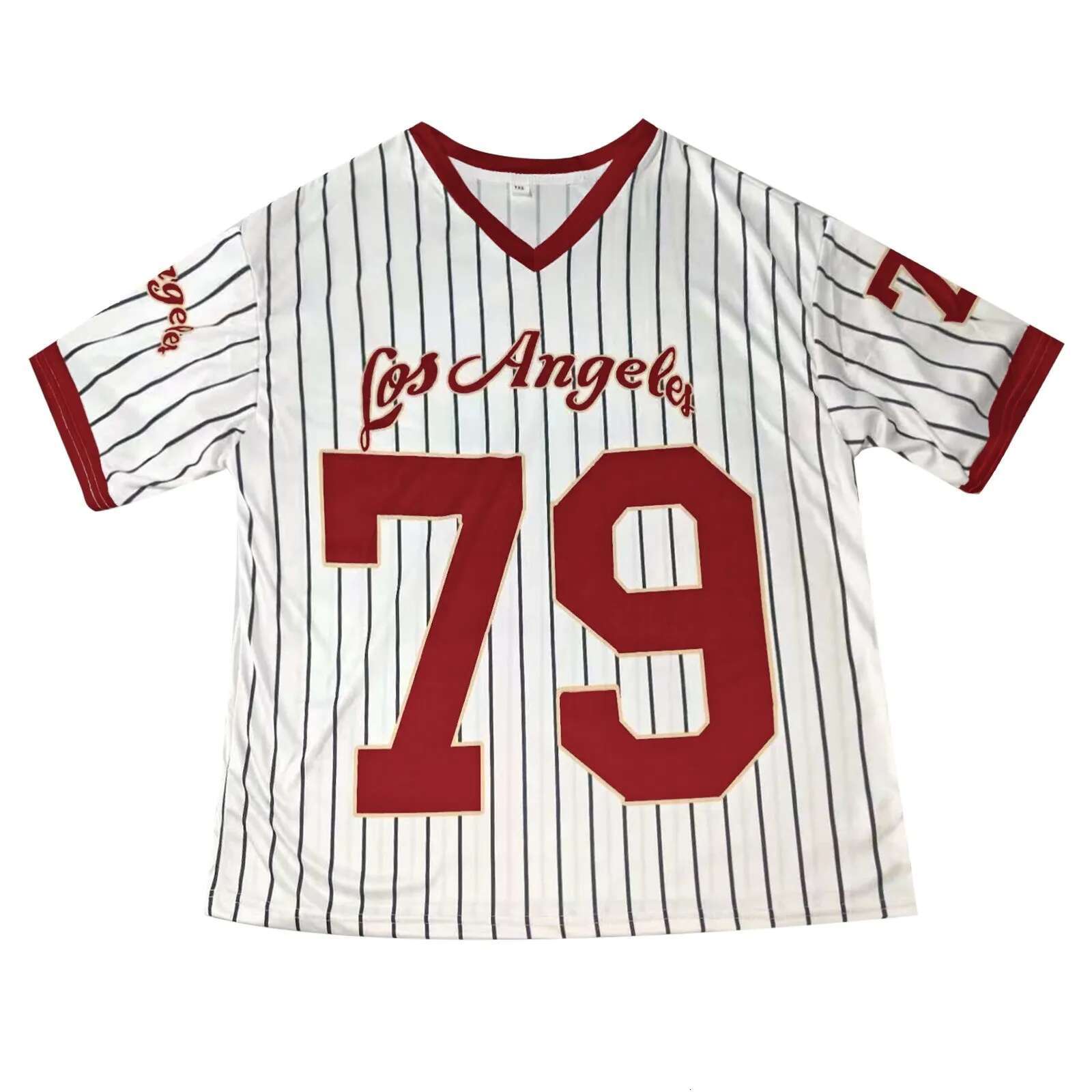 Dongdumaoyi Women S Los Angeles Letter Print V Neck Short Sleeve T Shirt Summer Graphic Tee Baseball Jerseys Oversized Sport Shirt