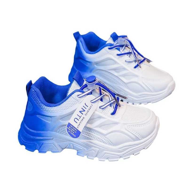 Childrens shoes autumn womens shoes gradient soft sole casual shoes breathable board shoes Versatile leather childrens sports shoes X250409