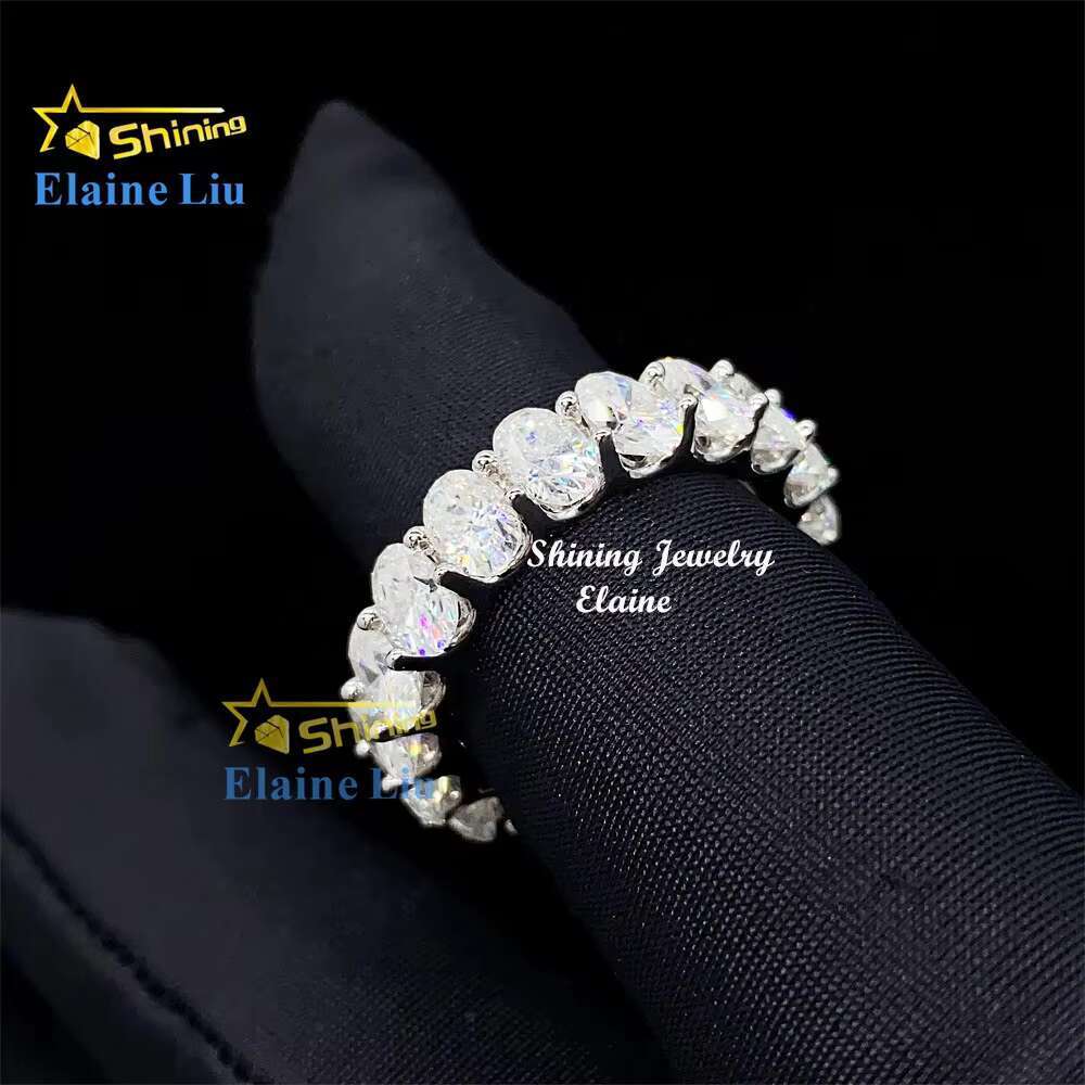 High Quality Luxury Hip Hop Cz Zircon or Vvs Moissanite Custom Fine Jewelry Rings