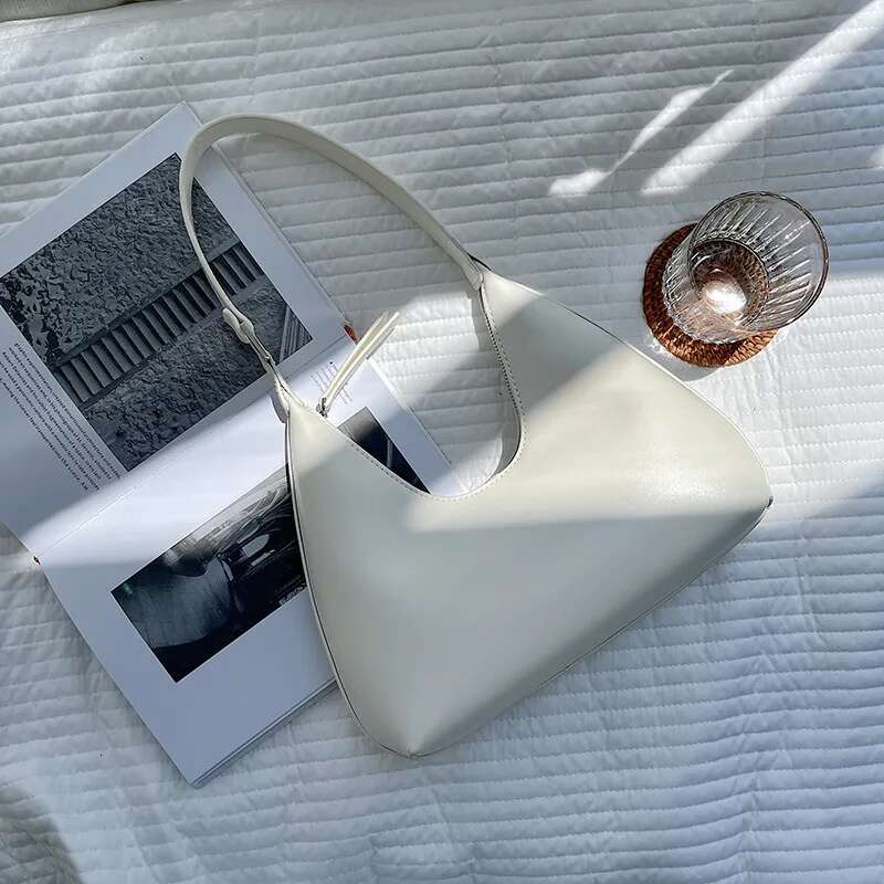Niche Korean Version Of The New PU Styg Handbag Trendy Fashionable Women's Shoulder Bag Solid Color Versatile
