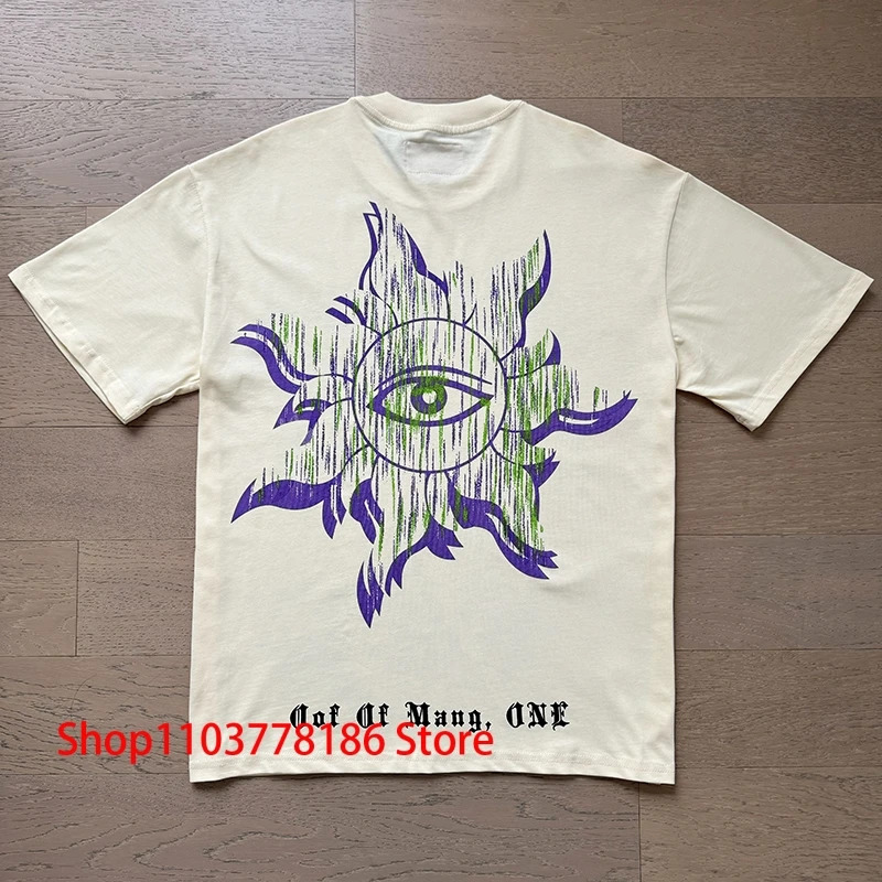 American Fashion GOD SPEED Tshirt Mens Couple Street Clothing Harajuku Style Printing Summer Short Sleeve Top 250409