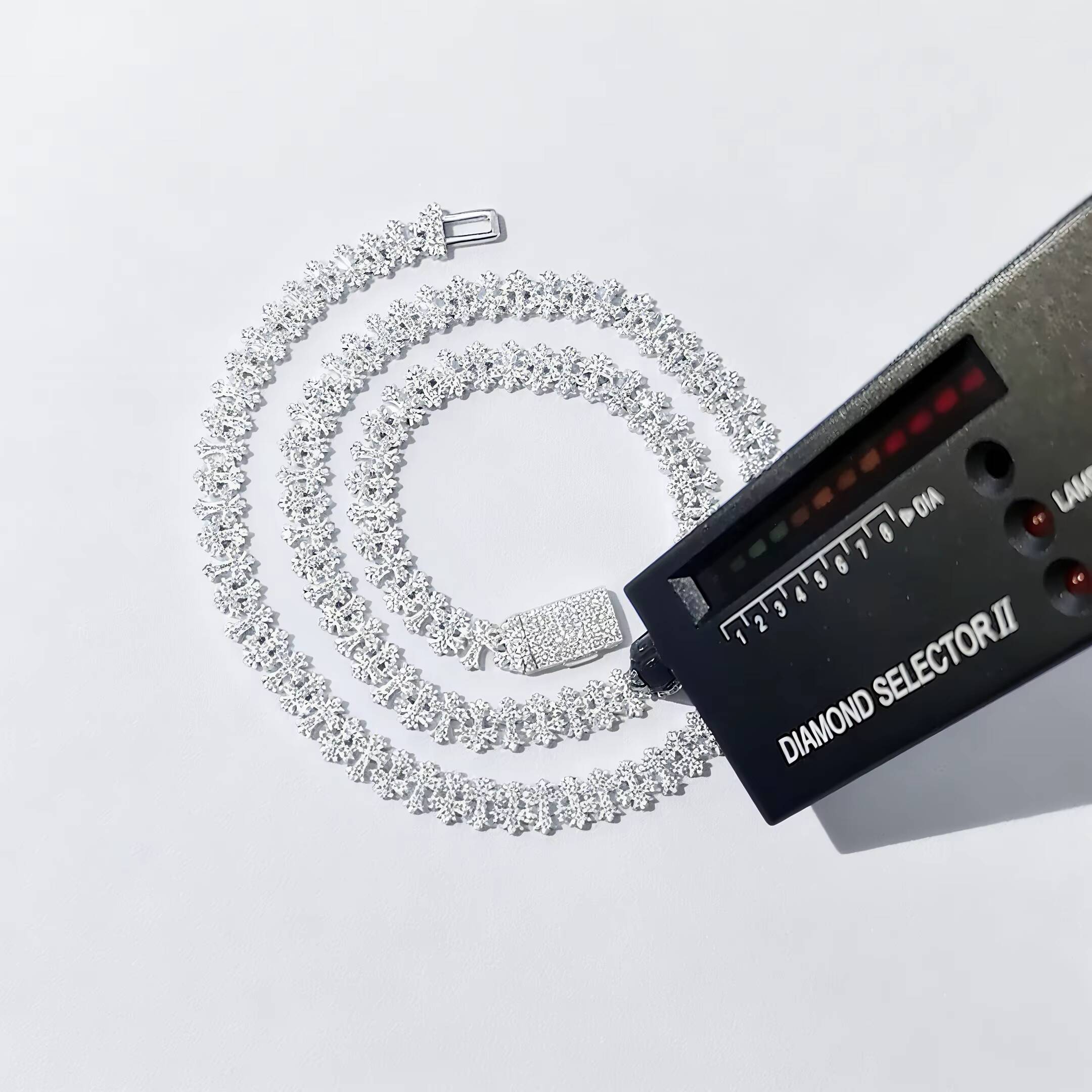 Custom 925 Sterling Silver Pass Diamond Test VVS Moissanite Iced Out Cross Hip Hop Chain Link Bracelet Fine Jewelry Men Women