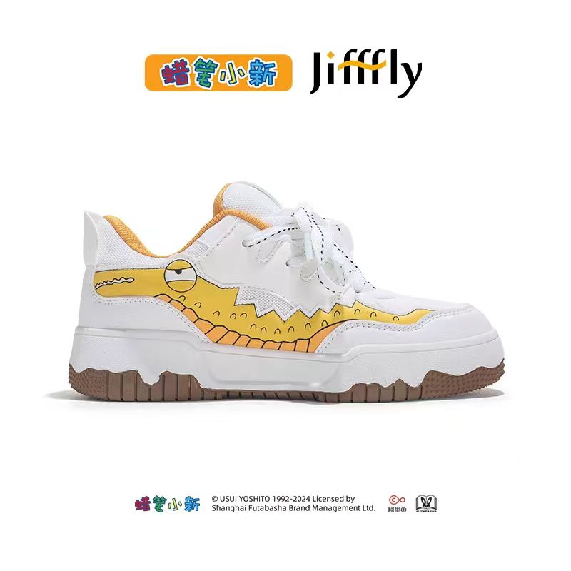 Crayon Shin-chan Collaboration jifffly Bread Shoes 2025 Summer New Thick Bottom Versatile Casual Sports