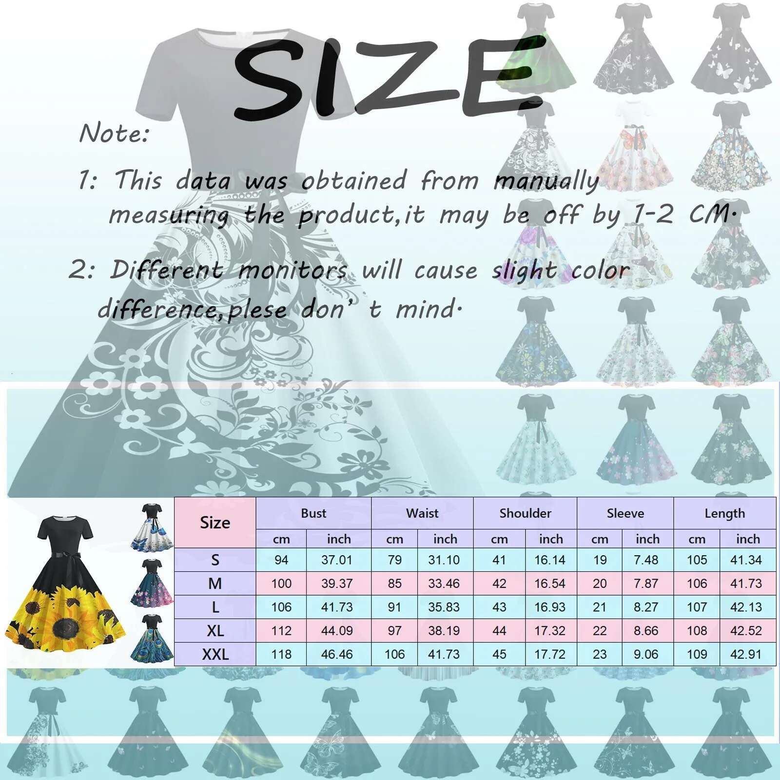 Dongdumaoyi Summer New Party Dresses Women S Vintage Robe Swing Pinup Elegant Dress Long Sleeve Casual Floral Print