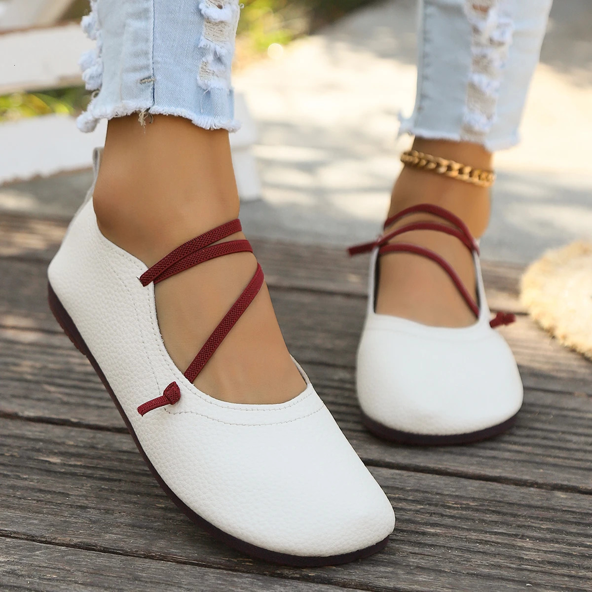 Casual Flat Single Shoes er Woman Square Toe Japanned Leather Flats Vintage Narrow Band Loafers Shoes 250402