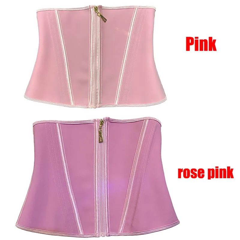 AfruliA Fajas Colombianas Girdles Waist Trainer Corset for Tummy Control Belt Body Shaper Cincher Pink Shapewear Slimming Sheath 250408