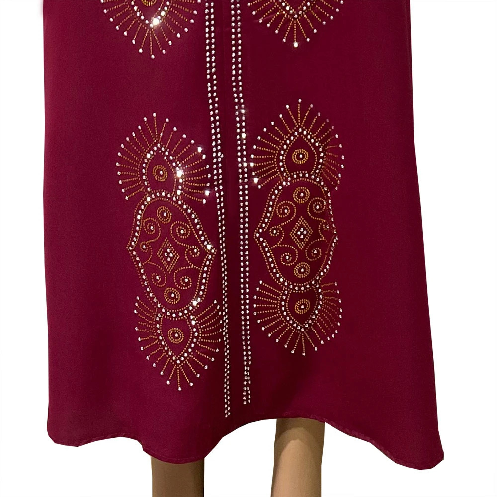 Muslim Abaya Womens Islamic Ramadan Ka Hoodie Long Sleeve Diamond Eid al Fitr Dress Abayas 250409