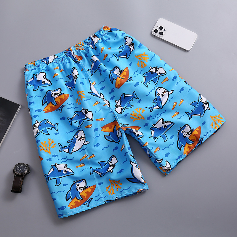 2025 New Designer Men Shorts Beach Large Size Quick Drying Loose Fitting Quarter Sports Casual Floral Pants