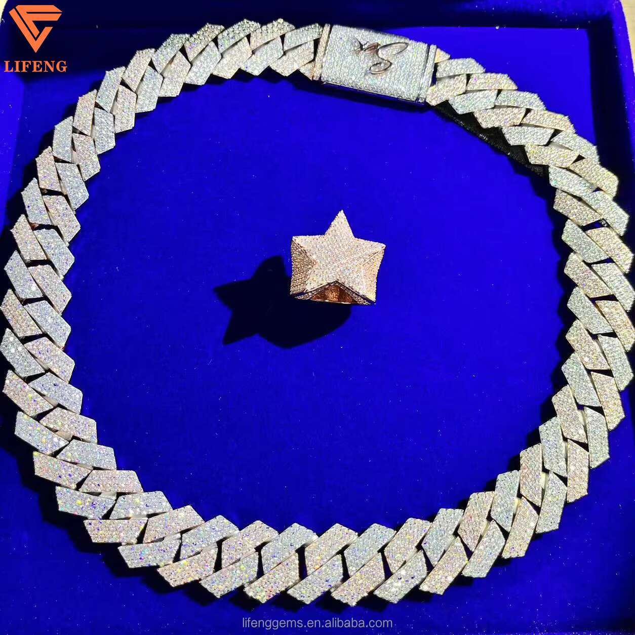 High Quality 925 Sterling Silver Mens Finger Ring VVS Moissanite Ice Diamond 14k Gold Plated Hip Hop Party Fine Jewelry Gift